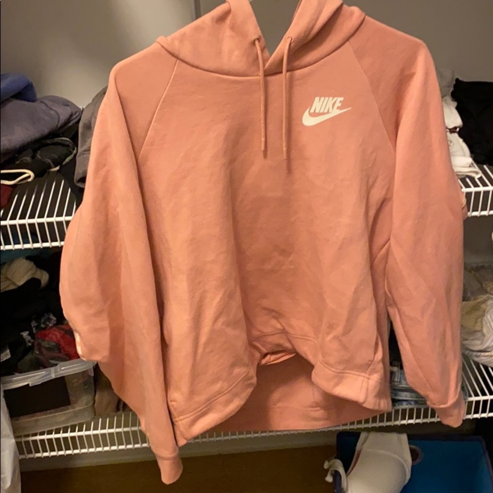 light pink nike hoodie